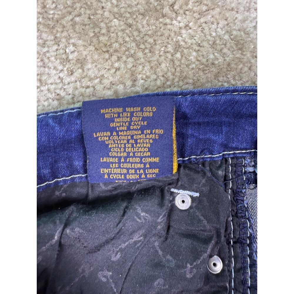 Seven 7 Boot Cut Jeans Embellished Flap Pockets Mid Rise Womens Size 10 C865 - Picture 8 of 13